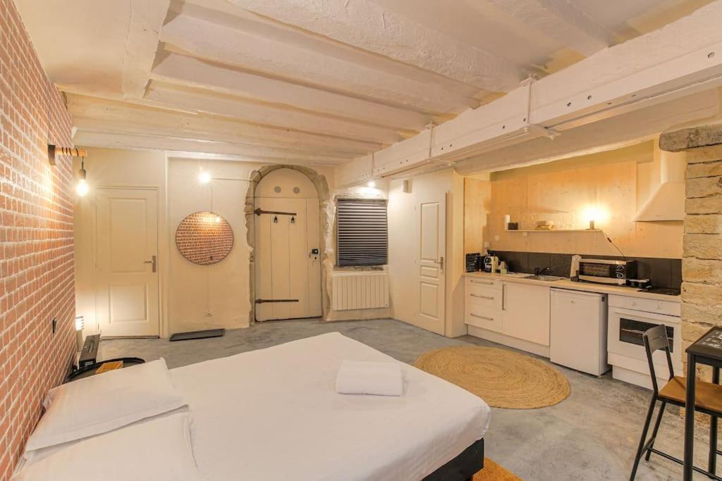 Industrial-Style Studio With Bathtub, Vieux-ליון מראה חיצוני תמונה